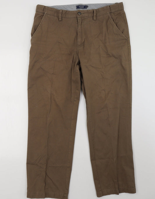 Debenhams Womens Brown   Trousers  Size 38 L30 in