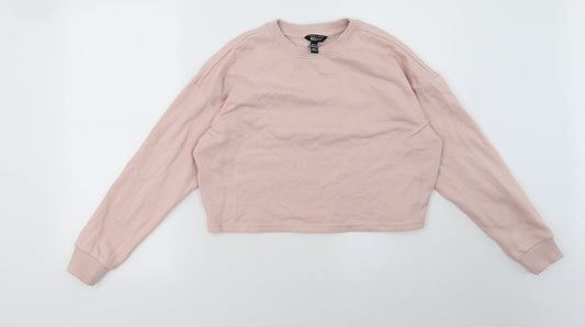 NEXT Girls Pink   Pullover Sweatshirt Size 12-13 Years  - Cropped