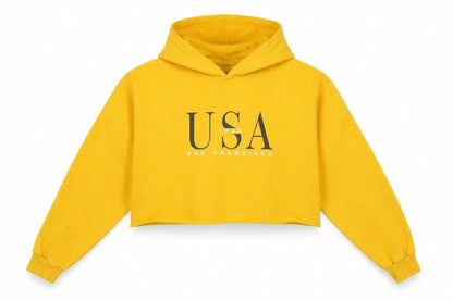 H&M Womens Yellow   Pullover Hoodie Size S