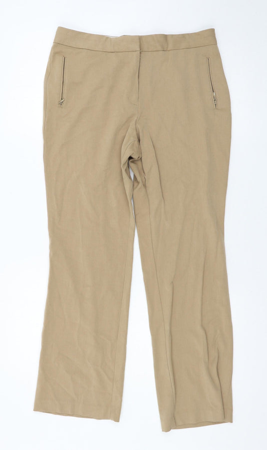 Marks and Spencer Womens Beige   Trousers  Size 12 L27 in