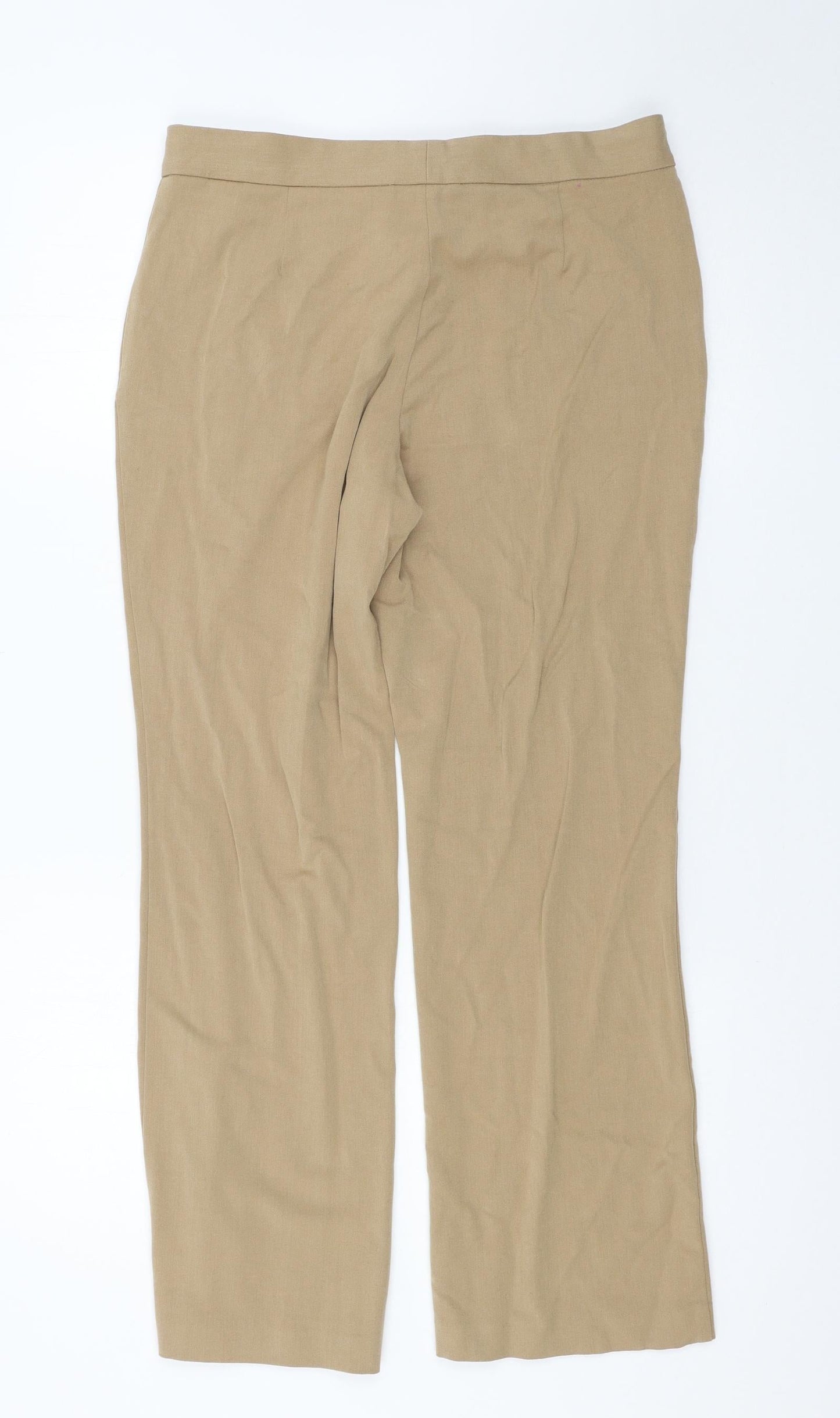 Marks and Spencer Womens Beige   Trousers  Size 12 L27 in