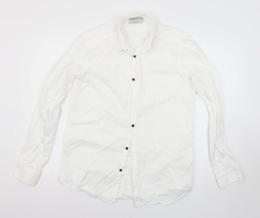 Cedar Wood State Mens White    Button-Up Size 15.5