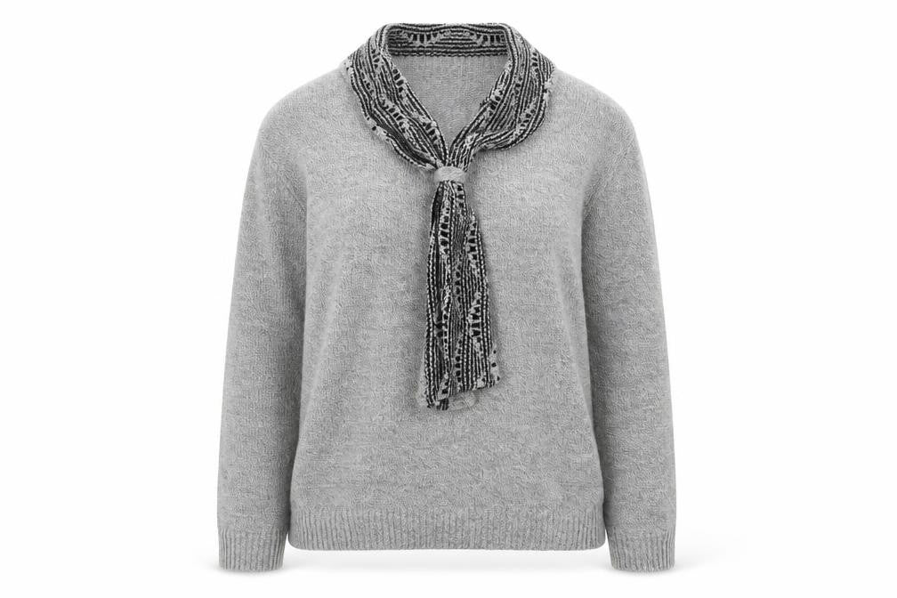 MONIQUE Womens Grey   Pullover Jumper Size M