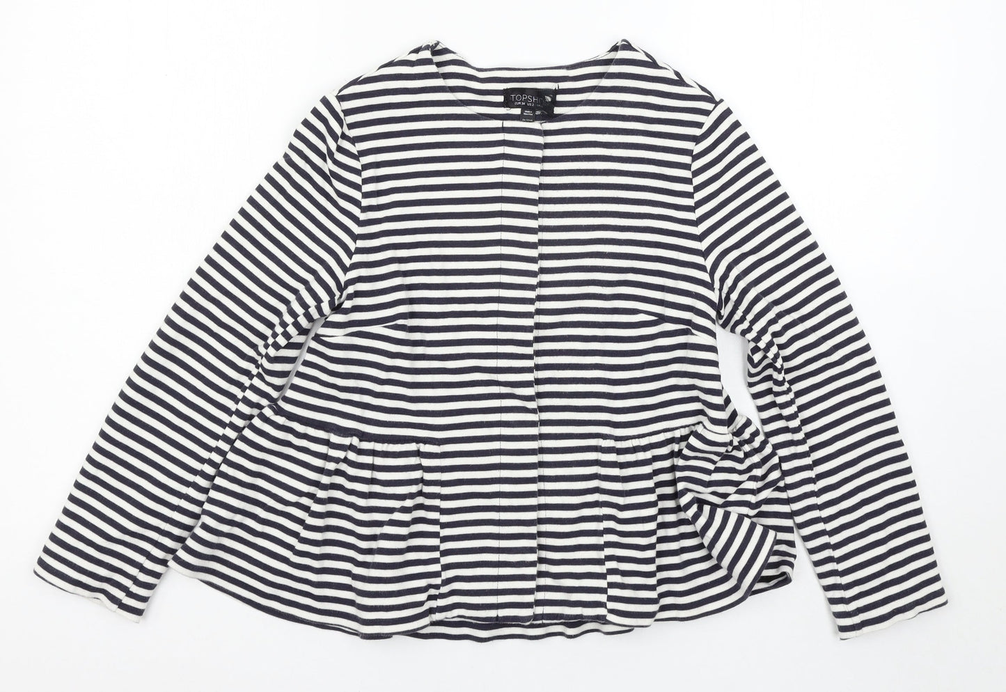 Topshop Womens Multicoloured Striped  Pullover Jumper Size 6