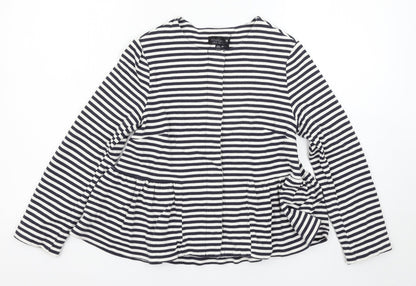 Topshop Womens Multicoloured Striped  Pullover Jumper Size 6