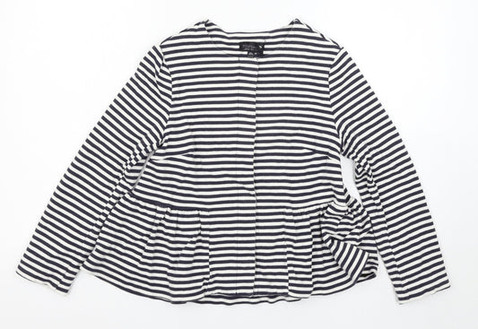 Topshop Womens Multicoloured Striped  Pullover Jumper Size 6