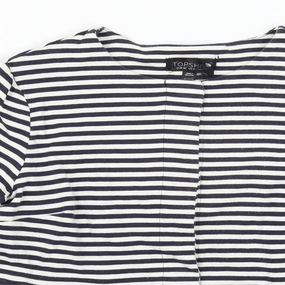 Topshop Womens Multicoloured Striped  Pullover Jumper Size 6