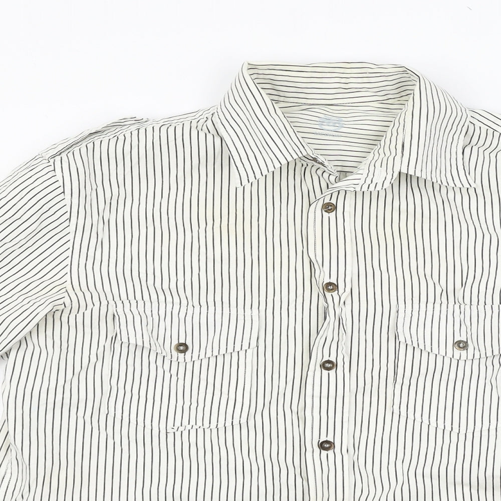 Burton Mens Multicoloured Striped   Button-Up Size M