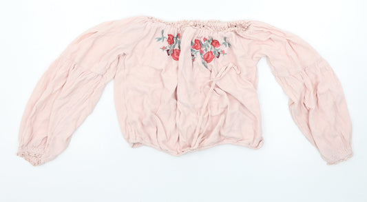 Hollister Womens Pink   Basic Blouse Size XS