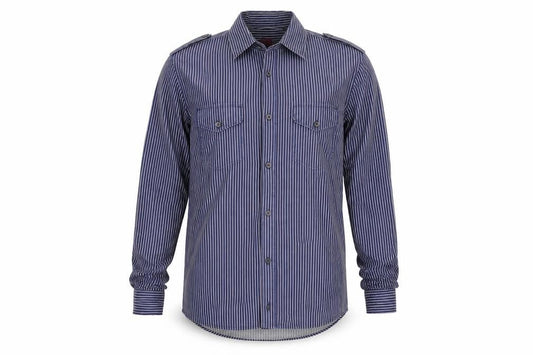 Burton Mens Black Striped   Button-Up Size S