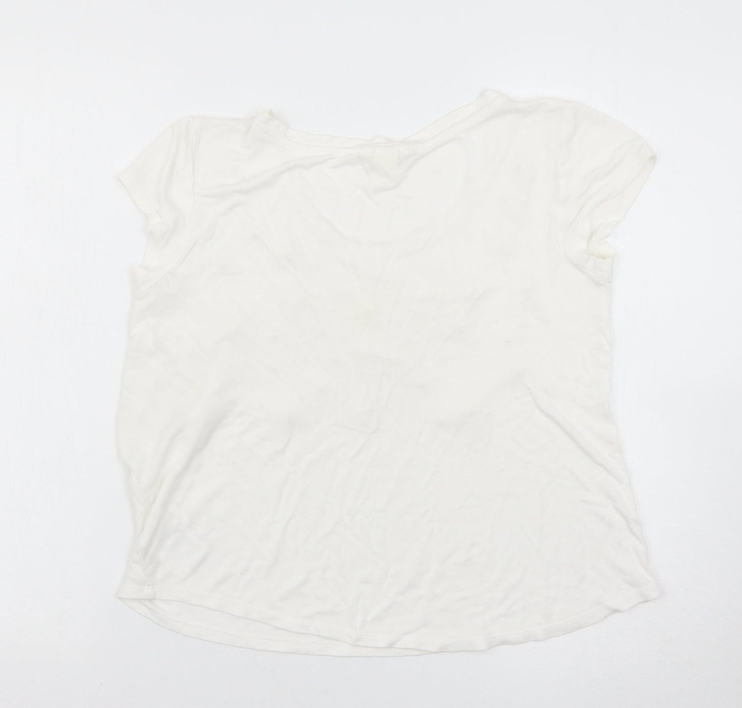 H&M Womens White   Basic T-Shirt Size S