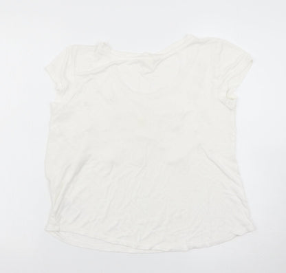 H&M Womens White   Basic T-Shirt Size S