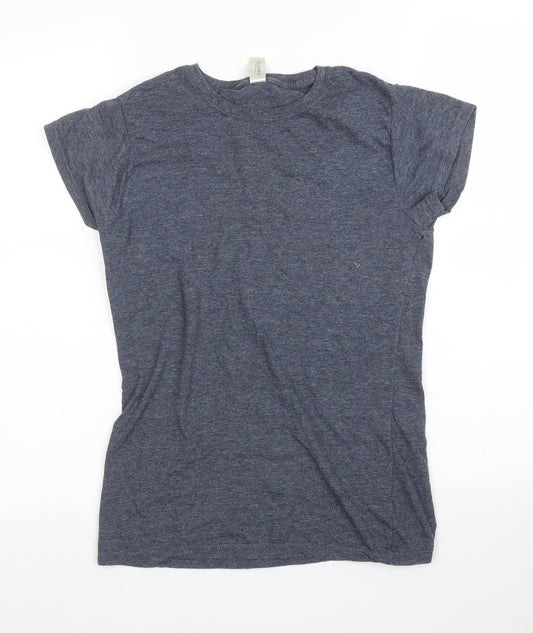 Gildan Womens Grey   Basic T-Shirt Size S