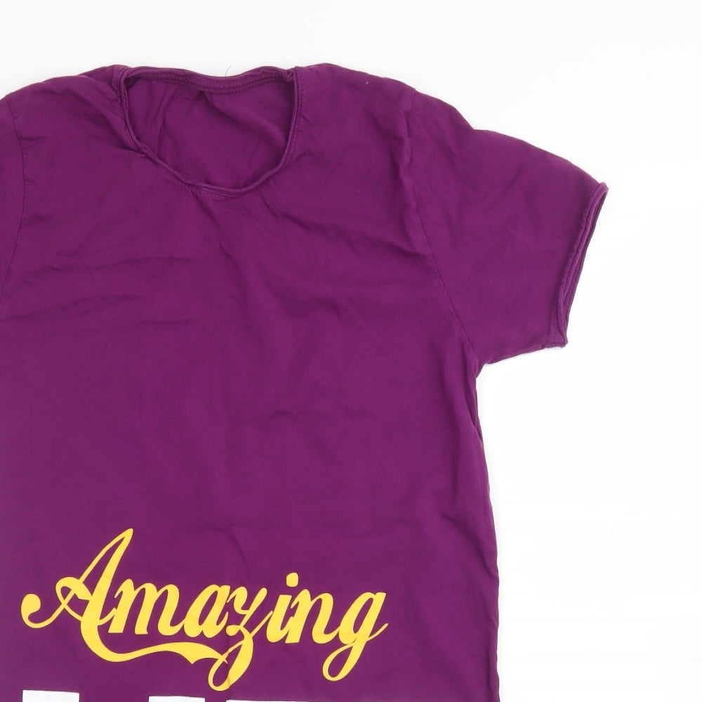Preworn Womens Purple   Tunic T-Shirt Size M