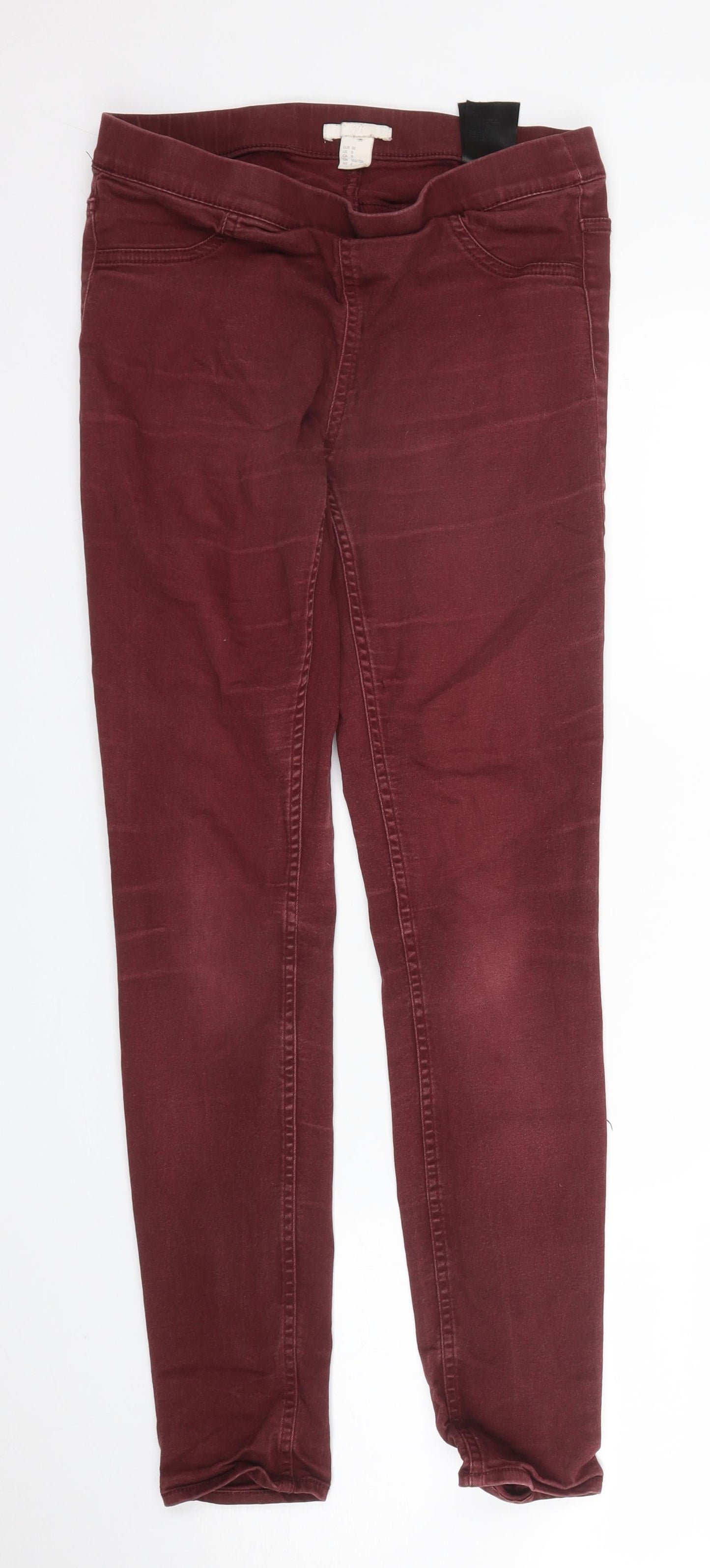 H&M Womens Purple  Denim Skinny Jeans Size 10 L27 in