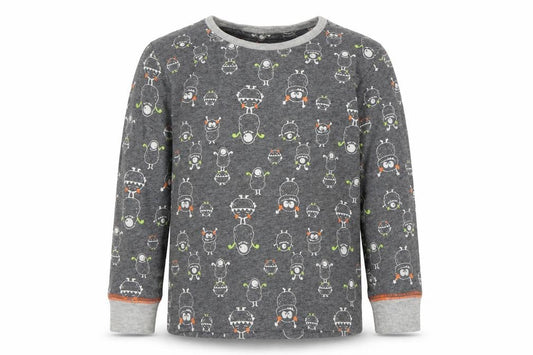 Matalan Boys Grey Solid   Pyjama Top Size 2-3 Years
