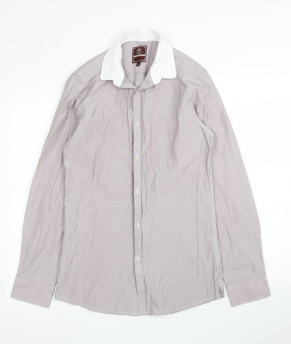 Next Mens Purple    Button-Up Size 14.5