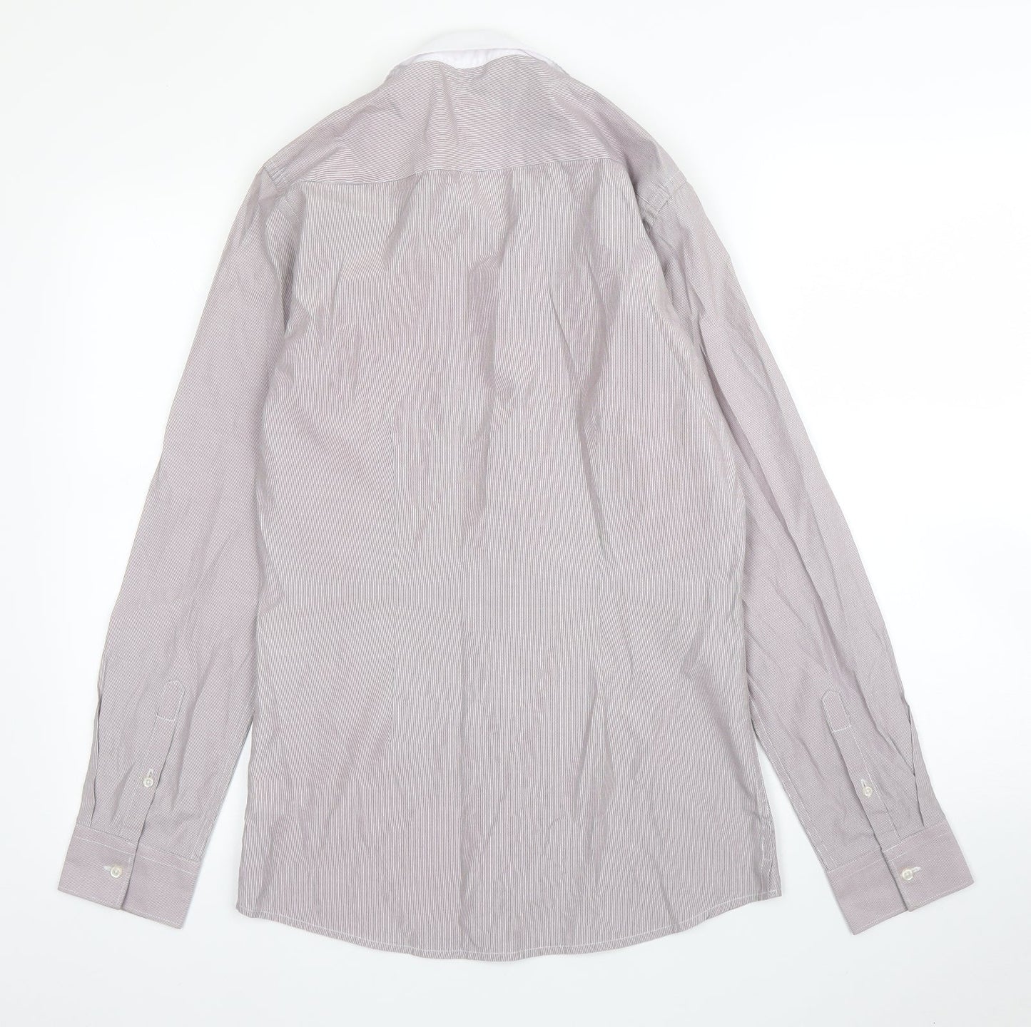 NEXT Mens Purple    Button-Up Size 14.5