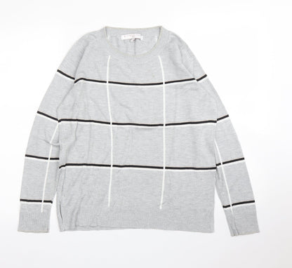 Next Womens Grey Check  Pullover Jumper Size 12