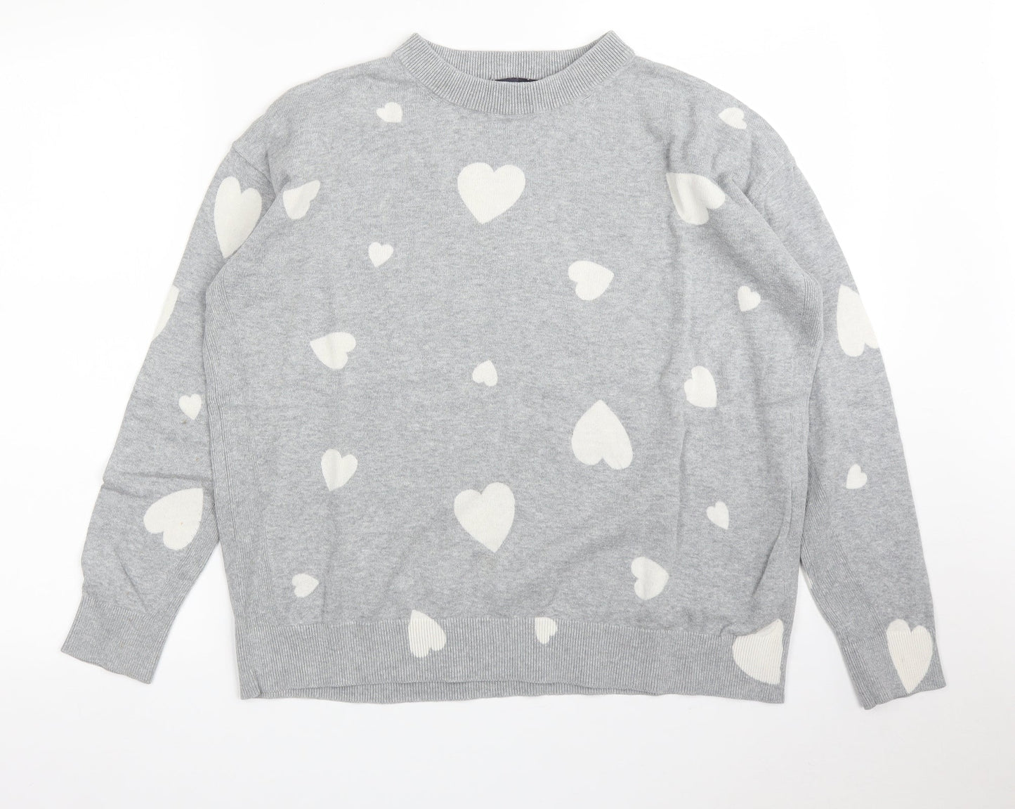 M&S Womens Grey   Pullover Jumper Size M