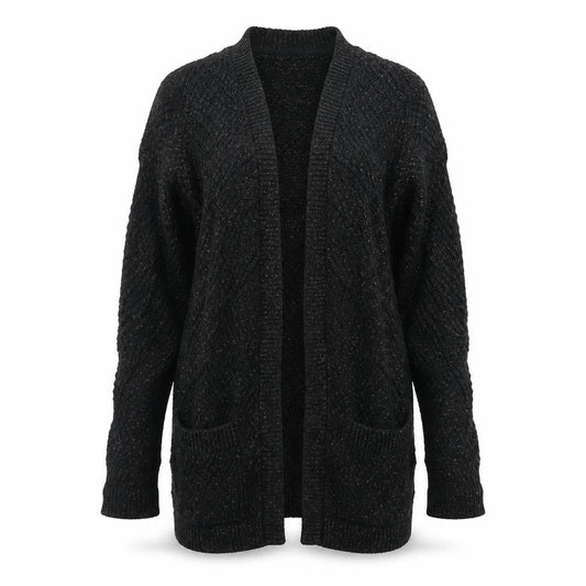 F&F Womens Black  Knit Cardigan Jumper Size 10