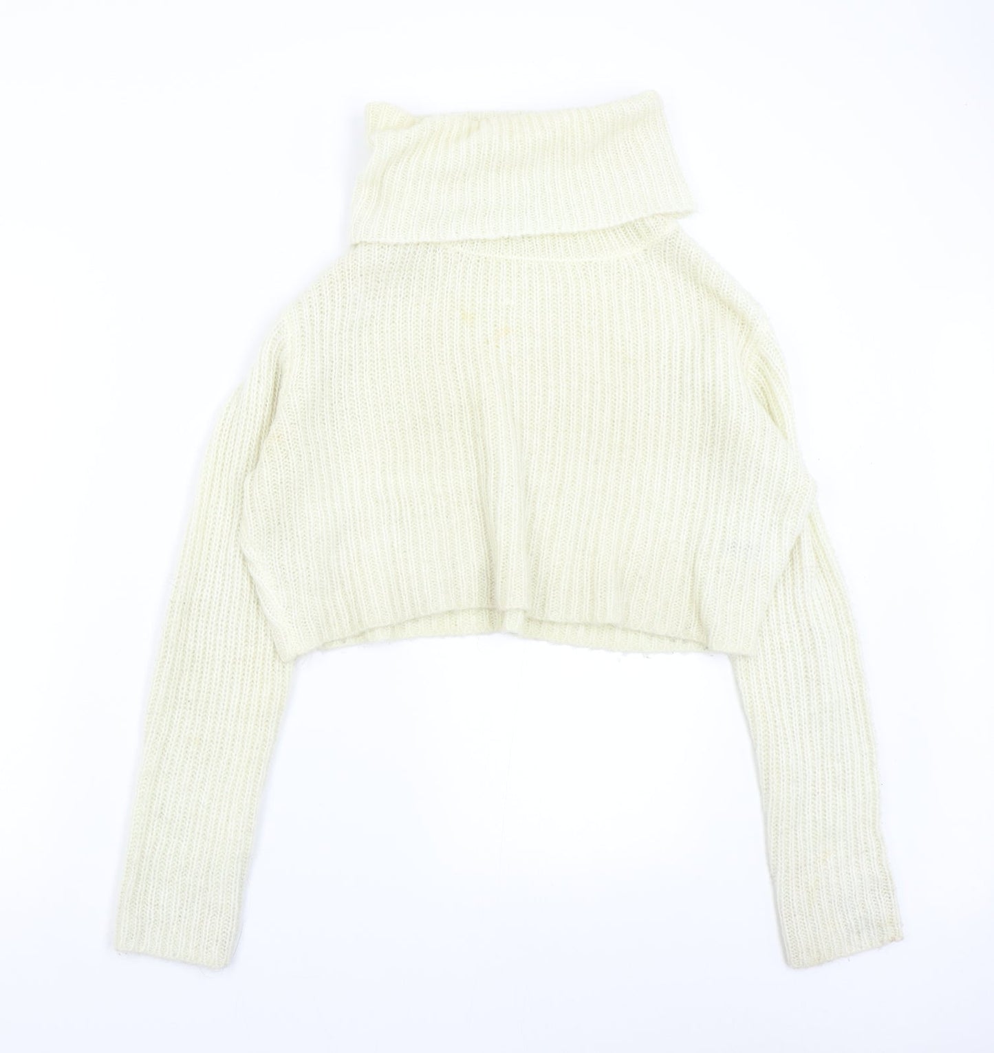 H&M Womens Ivory  Knit Pullover Jumper Size M