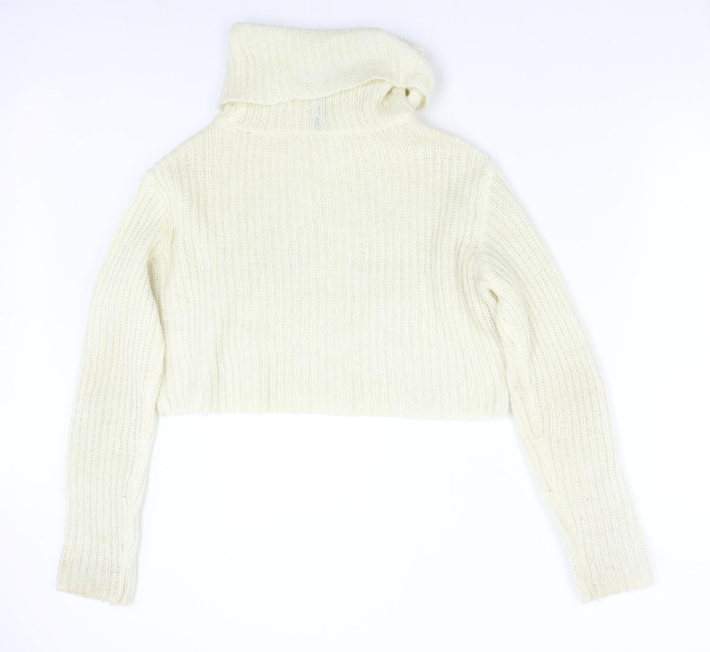 H&M Womens Ivory  Knit Pullover Jumper Size M