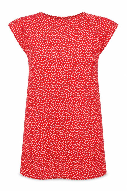 SHEIN Womens Red Floral  Slip Dress  Size 8