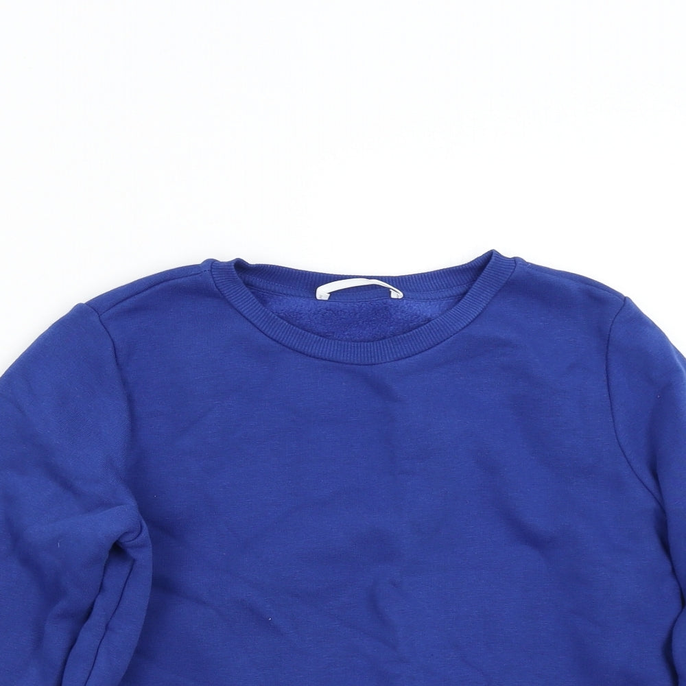 M&S Boys Blue   Pullover Sweatshirt Size 10-11 Years