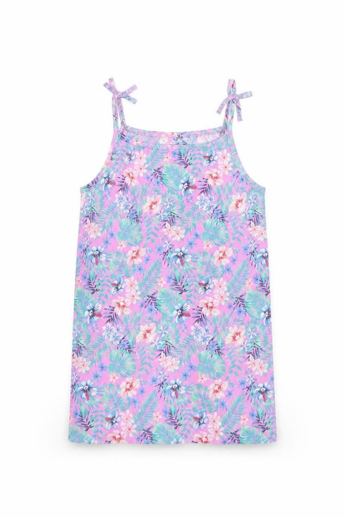 H&M Girls Multicoloured Floral  Basic T-Shirt Size 6-7 Years