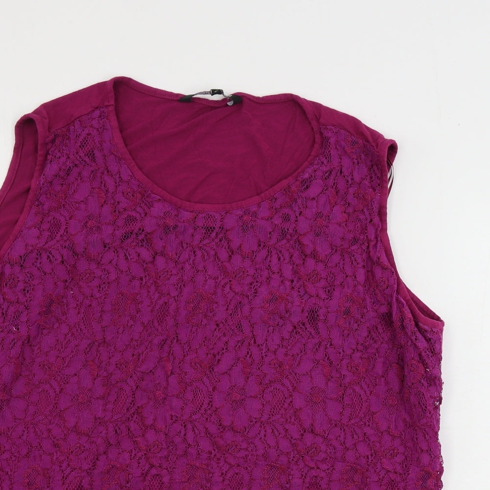 Debenhams  Womens Purple   Basic Tank Size 18