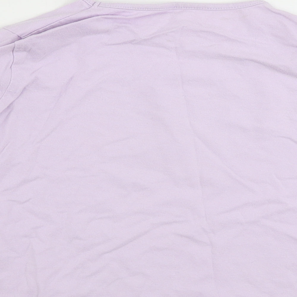Primark  Girls Purple   Basic T-Shirt Size 5-6 Years