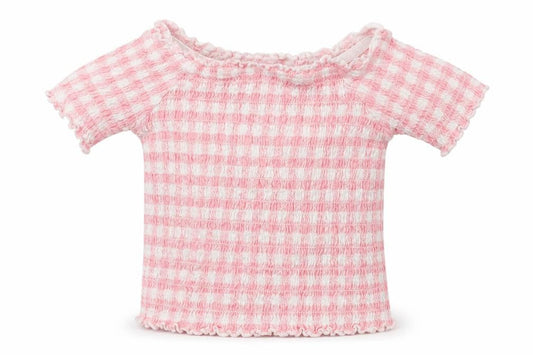 Primark Girls White Striped  Cropped T-Shirt Size 5-6 Years