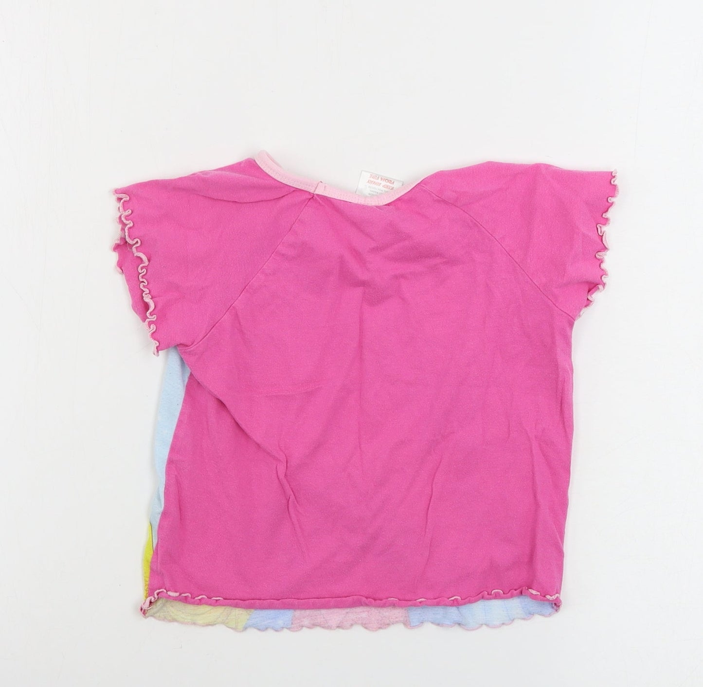 Disney Girls Pink   Basic T-Shirt Size 4-5 Years