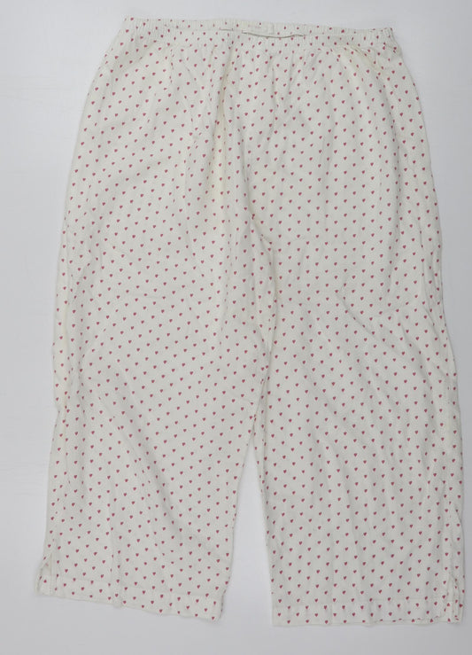 Marks and Spencer  Womens Ivory   Trousers  Size L L21 in