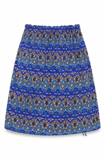 EVIE       Womens Blue Geometric  Basic Blouse Size 10