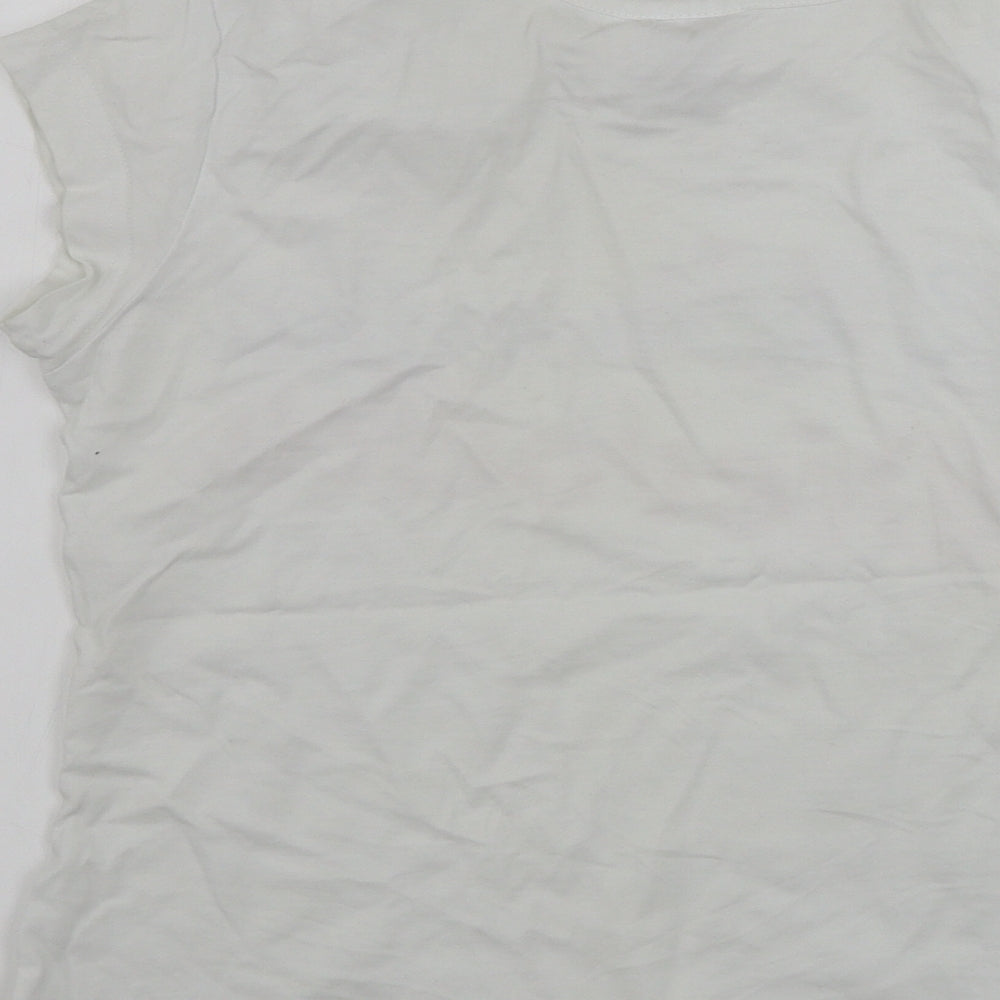 Adler Womens White   Basic T-Shirt Size XS