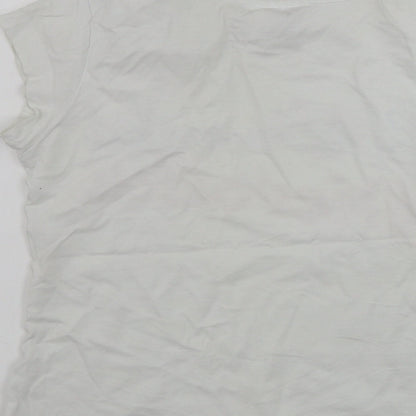 Preloved Adler Womens White   Basic T-Shirt Size XS - Label