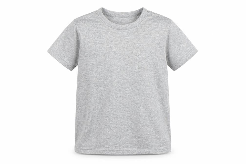 Marks & Spencer Boys Grey Houndstooth  Basic T-Shirt Size 6-7 Years