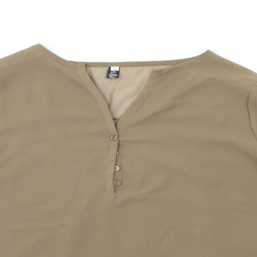 Preworn Womens Green   Basic Button-Up Size M