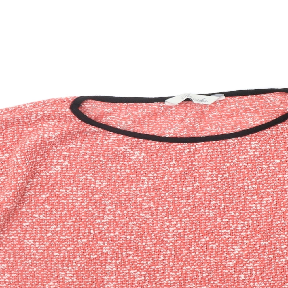 Peacocks Womens Red   Basic T-Shirt Size 10