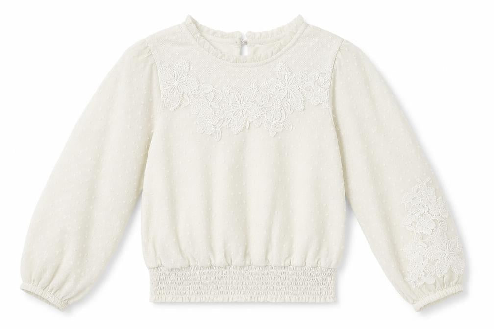 George Girls White   Basic Button-Up Size 7-8 Years