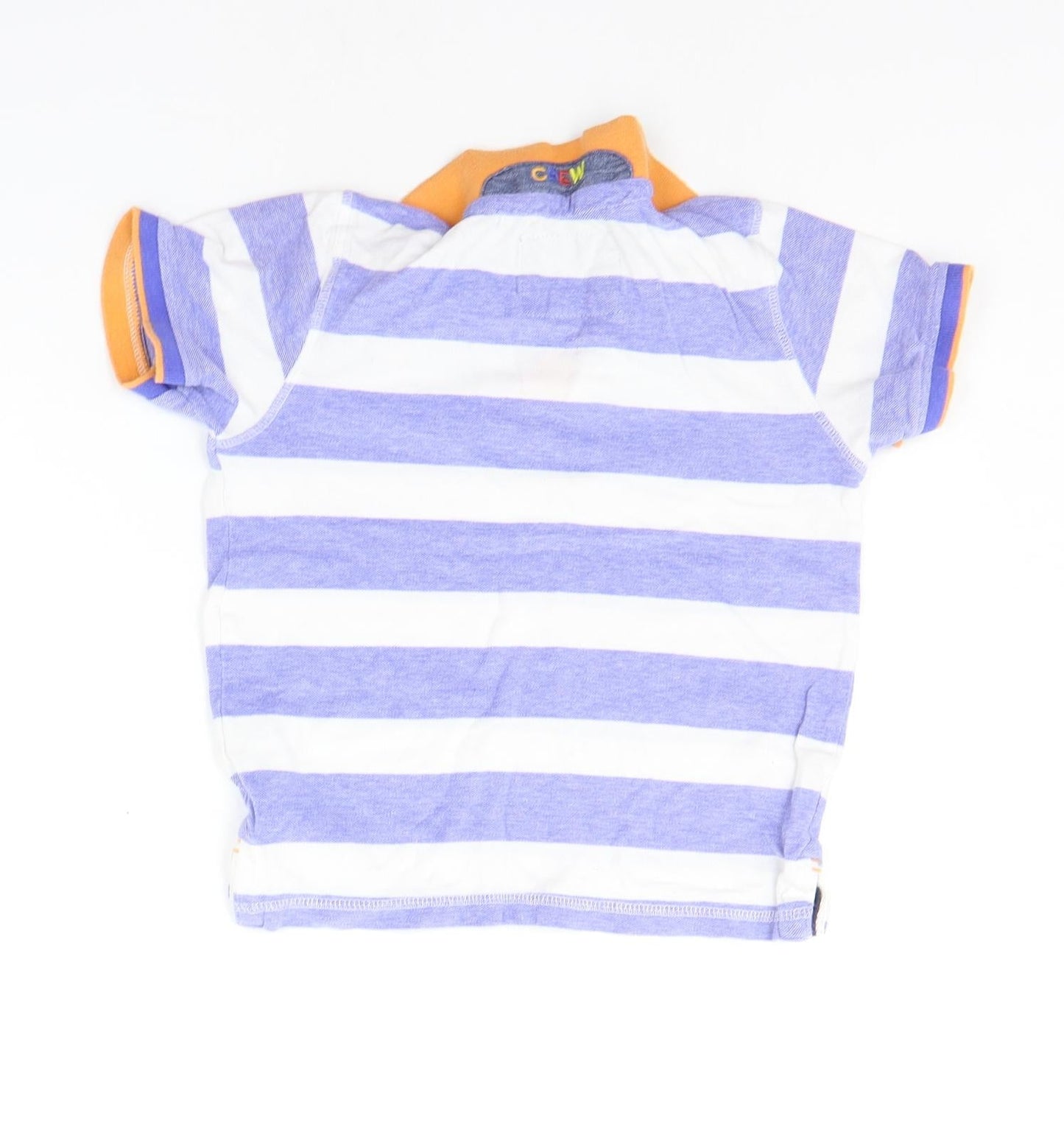 Crew Clothing Boys Blue Striped  Basic Button-Up Size 8-9 Years
