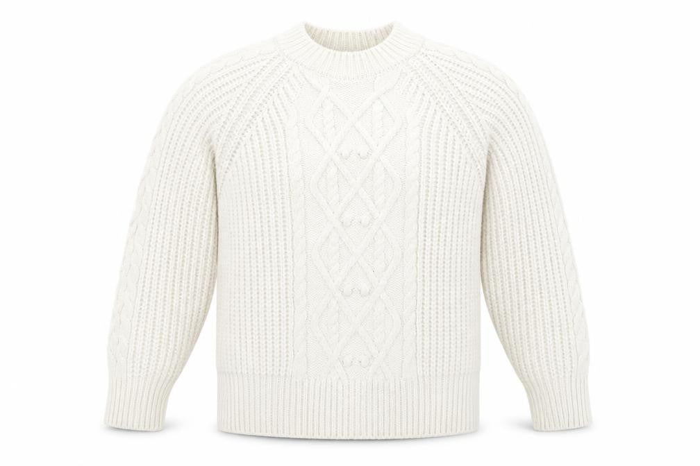 Marks & Spencer Womens White Houndstooth  Pullover Jumper Size L
