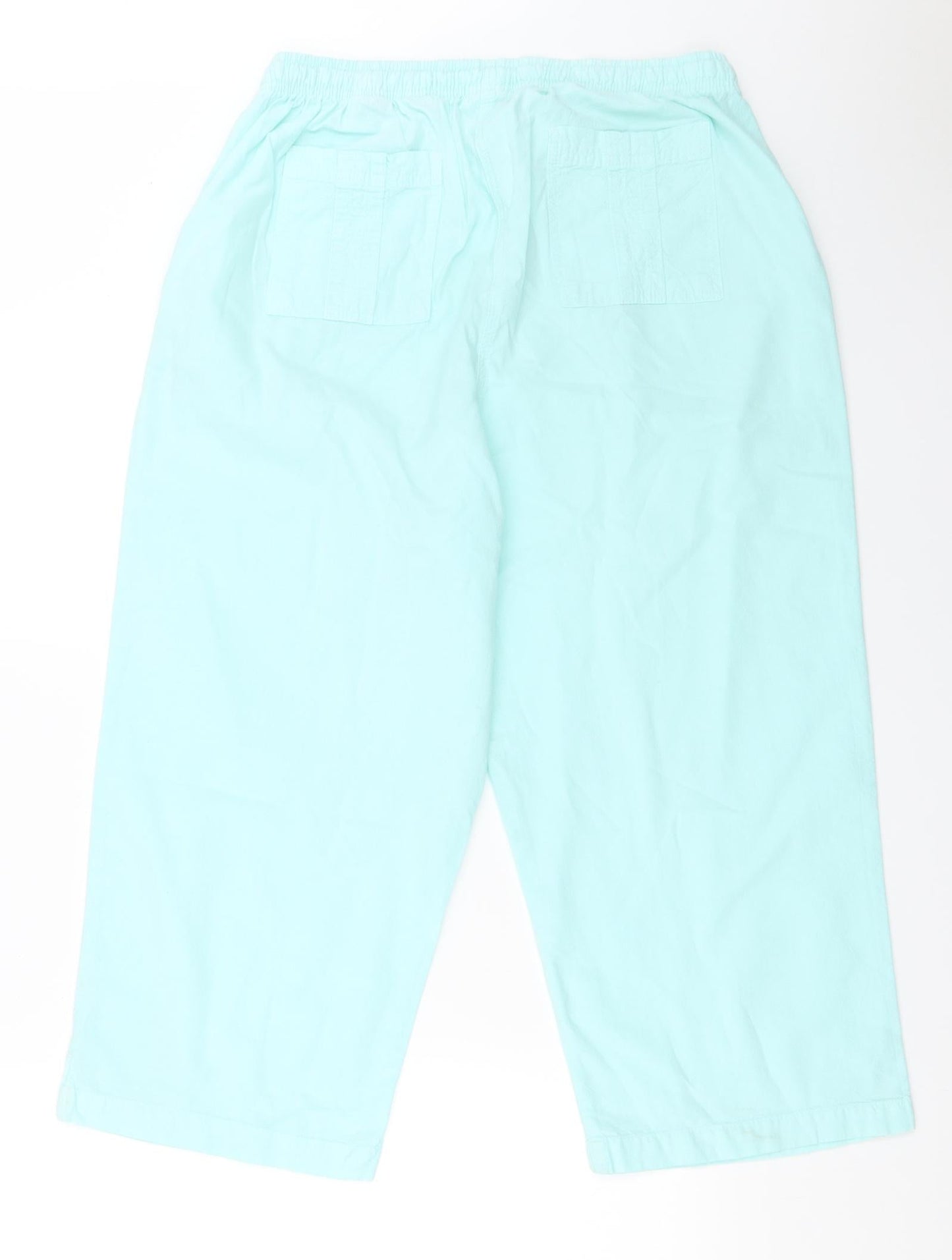 ERIKA Womens Blue   Cropped Trousers Size M L21 in
