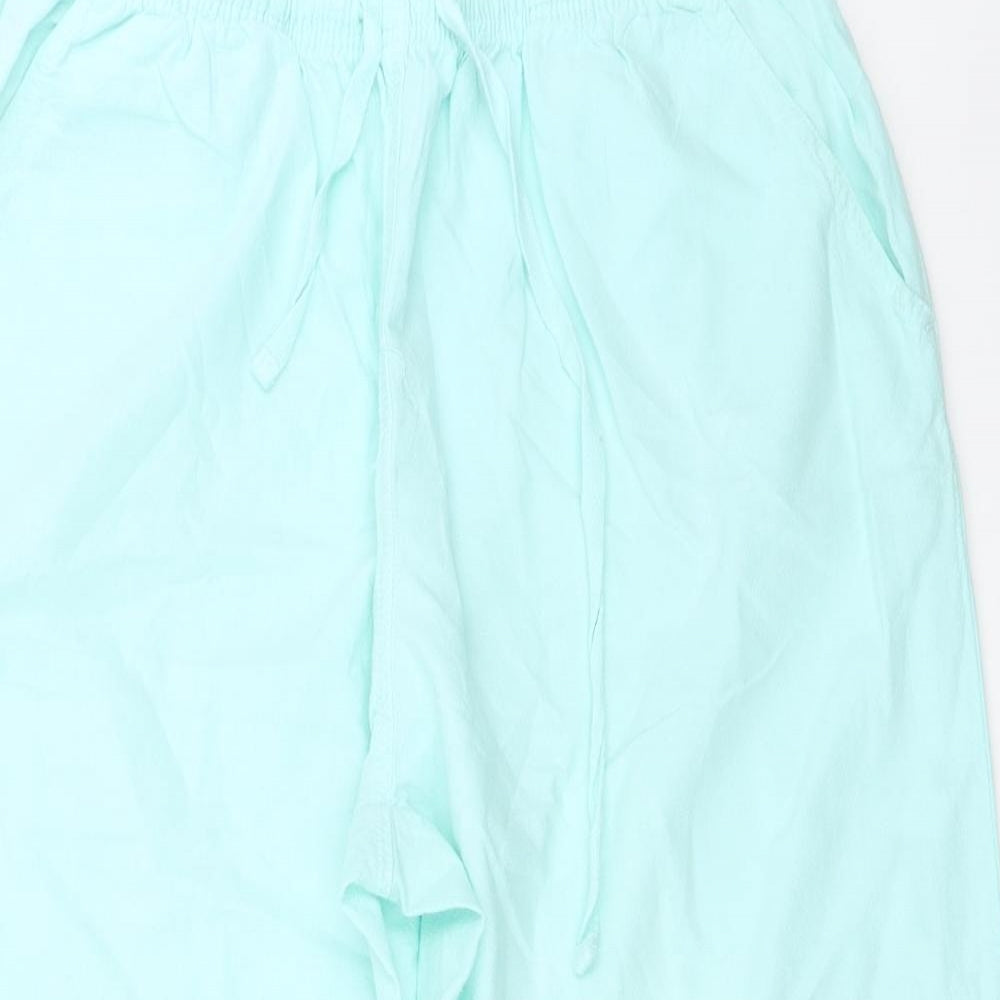 ERIKA Womens Blue   Cropped Trousers Size M L21 in