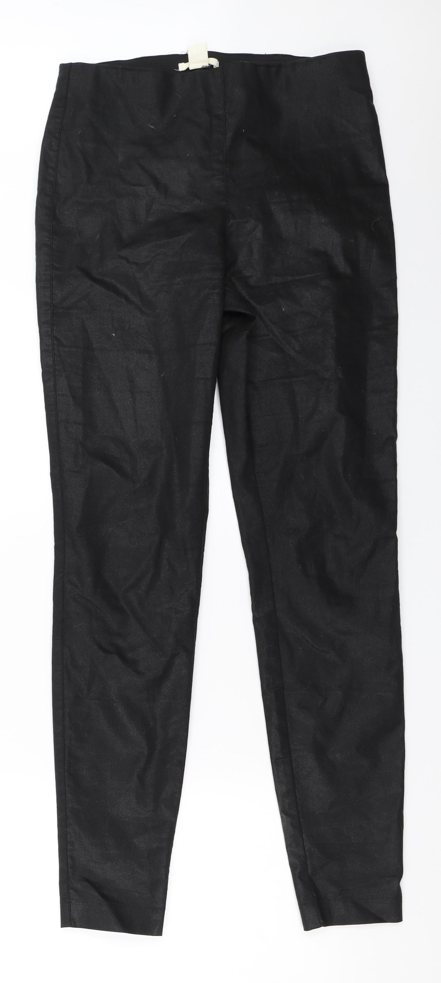 H&M Womens Black   Capri Trousers Size 38 L29 in