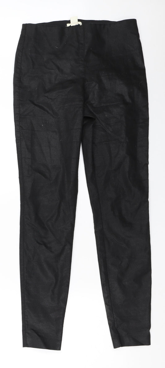 H&M Womens Black   Capri Trousers Size 38 L29 in