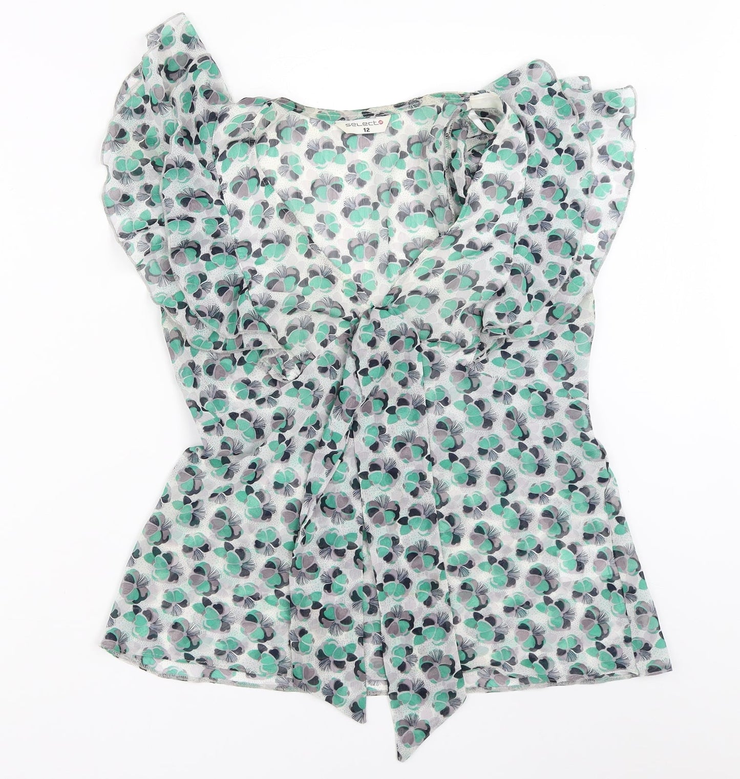 Select Womens Green   Basic Blouse Size 12
