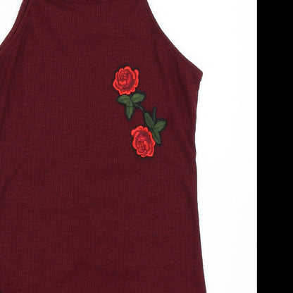 Hot Kiss Womens Red   Basic Tank Size S